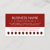 イチゴロイヤリティパンチカード ロイヤリティカード (裏面)