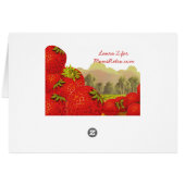 イチゴヴィンテージ果実箱アートカ空白のード (裏面横)