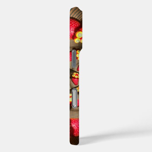 イチゴヴィンテージ赤と黄色 Case-Mate iPhoneケース (裏面 / 右)