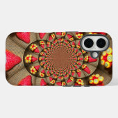 イチゴヴィンテージ赤と黄色 Case-Mate iPhoneケース (裏面 (横))