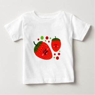 イチゴ乳児Tシャツ ベビーTシャツ