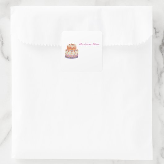 イチゴ二段ケーキ スクエアシール (バッグ)