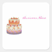 イチゴ二段ケーキ スクエアシール (正面)