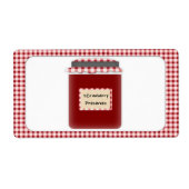 イチゴ保存瓶ラベル ラベル (正面)