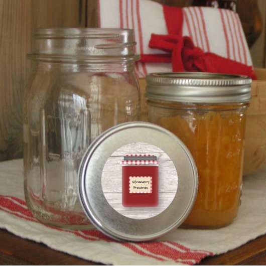 イチゴ保存用ステッカー ラウンドシール