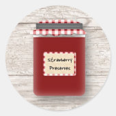 イチゴ保存用ステッカー ラウンドシール (正面)