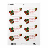 イチゴ保存食品ラベル ラベル (フルシート)