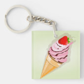イチゴ入りアイスクリーム キーホルダー (正面)