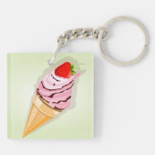 イチゴ入りアイスクリーム キーホルダー (裏面)