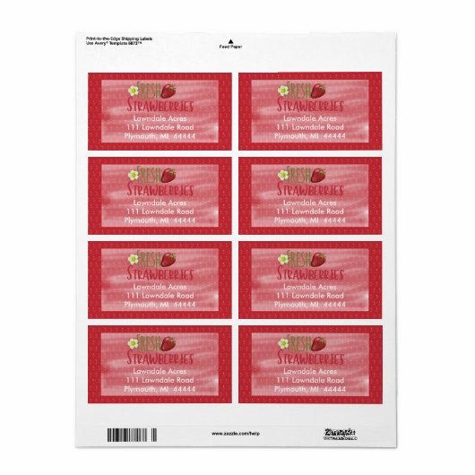 イチゴ出荷ラベル ラベル (フルシート)