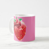 イチゴ包み紙 コーヒーマグカップ (正面左)