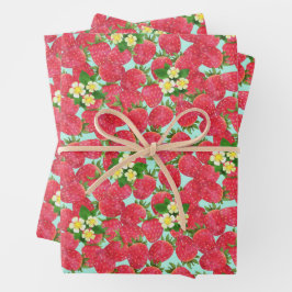 イチゴ包み紙 ラッピングペーパーシート