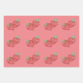 イチゴ包み紙 ラッピングペーパーシート (正面3)