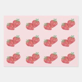 イチゴ包み紙 ラッピングペーパーシート