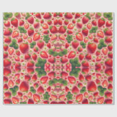 イチゴ包み紙 ラッピングペーパー (フラット)