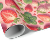 イチゴ包み紙 ラッピングペーパー (ロールコーナー)