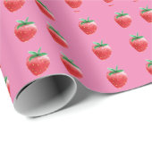 イチゴ包み紙 ラッピングペーパー (ロールコーナー)