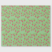 イチゴ包み紙 ラッピングペーパー (フラット)