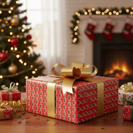 イチゴ包み紙 ラッピングペーパー