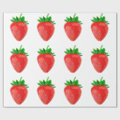 イチゴ包み紙 ラッピングペーパー (フラット)