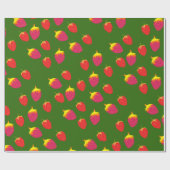 イチゴ包装紙 ラッピングペーパー (フラット)