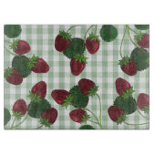 イチゴ及びギンガムランプ カッティングボード (正面)