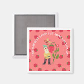 イチゴ口紅マグネット マグネット (正面/裏面)