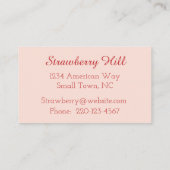 イチゴ名刺 名刺 (裏面)