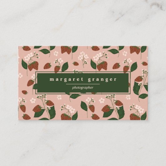 イチゴ名刺 名刺 (正面)