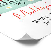 イチゴ夏の赤ちゃんシャワーへようこそ ポスター (角)