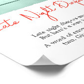 イチゴ夏の赤ちゃんシャワー深夜おむつ ポスター (角)