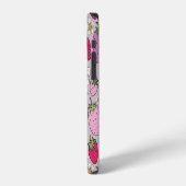 イチゴ夏シームレスパターン iPhoneケース (左側面)