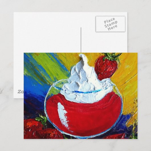 イチゴ大切 ポストカード (正面/裏面)