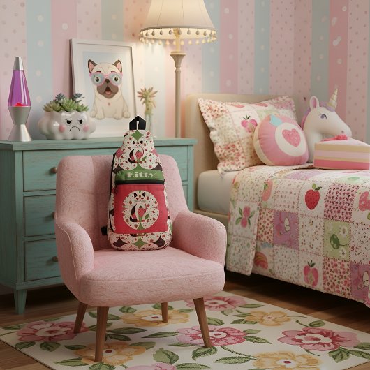 イチゴ子猫 スリングバッグ