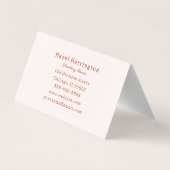 イチゴ折り畳み名刺カスタマイズかわいい 名刺 (裏面)