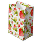 イチゴ抱き枕 ミディアムペーパーバッグ (裏面アングル)