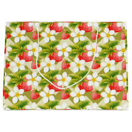 イチゴ抱き枕 ラージペーパーバッグ