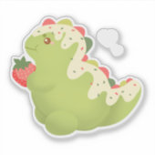 イチゴ抹茶恐竜 シール (正面)