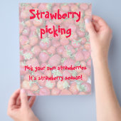 イチゴ摘み チラシ (手)