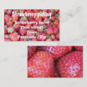 イチゴ摘み 名刺 (正面/裏面)