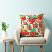 イチゴ旋回パターン クッション (椅子)