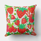 イチゴ旋回パターン クッション (裏面)