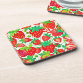 イチゴ旋回パターン コースター (左側)