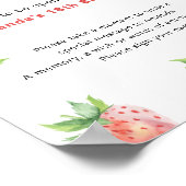 イチゴ時間カプセル1歳の誕生日 ポスター (角)