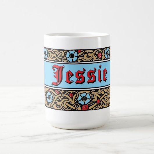 イチゴ果実フローラ葉 コーヒーマグカップ (中央)