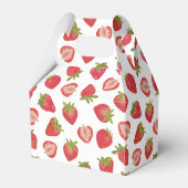 イチゴ果実模様 フェイバーボックス (裏面サイド)