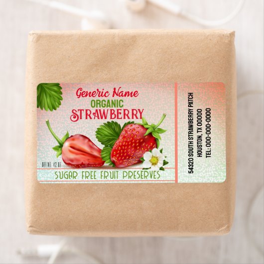 イチゴ果実缶詰 ラベル (インサイチュ)