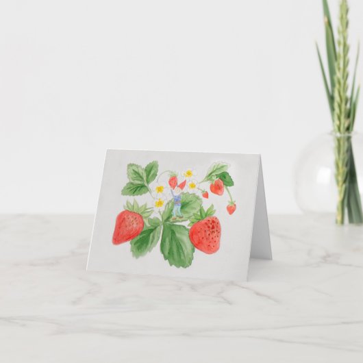 イチゴ格言カード カード (正面)