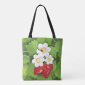 イチゴ植物 トートバッグ (裏面)
