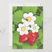イチゴ植物 招待状 (正面)